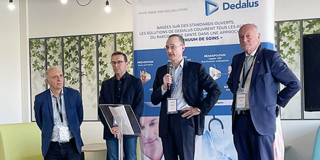 Emmanuel Mougeotte a inauguré le nouveau siège social de Dedalus France, en Nouvelle-Aquitaine