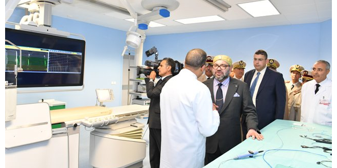 Inauguration d'un centre de cardiologie à l'hôpital militaire Mohamed V de Rabat