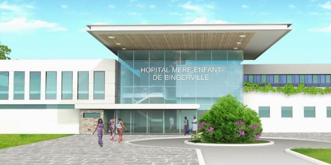L’inauguration de l’hôpital mère-enfant de Bingerville est prévue en mars 2018