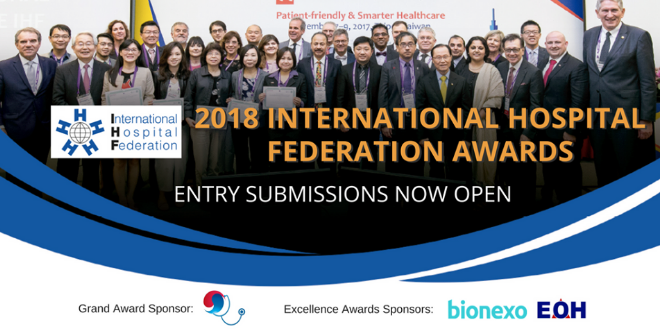 Appel à candidatures : Prix de la Fédération internationale des hôpitaux (IHF) de 2018