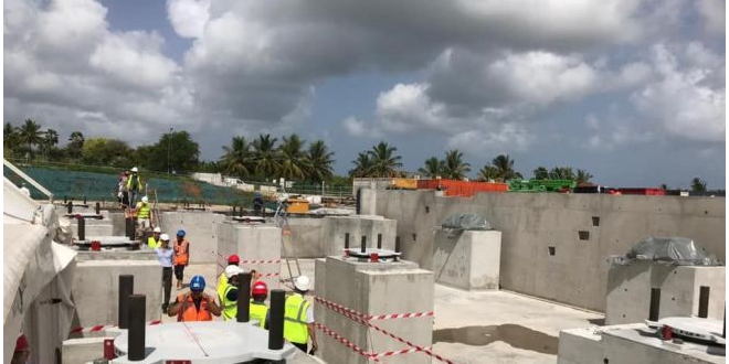 Futur CHU de Guadeloupe : visite d'un chantier en bonne voie