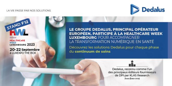 Dedalus vous donne rendez-vous à la première édition de la Healthcare Week Luxembourg